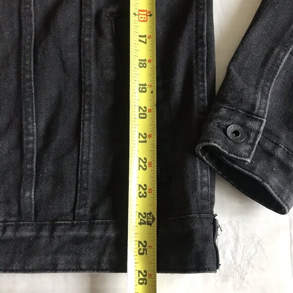 Tupac 2Pac California Love Cotton On Black Dark Denim Jacket - Unisex Small - Picture 9 of 9